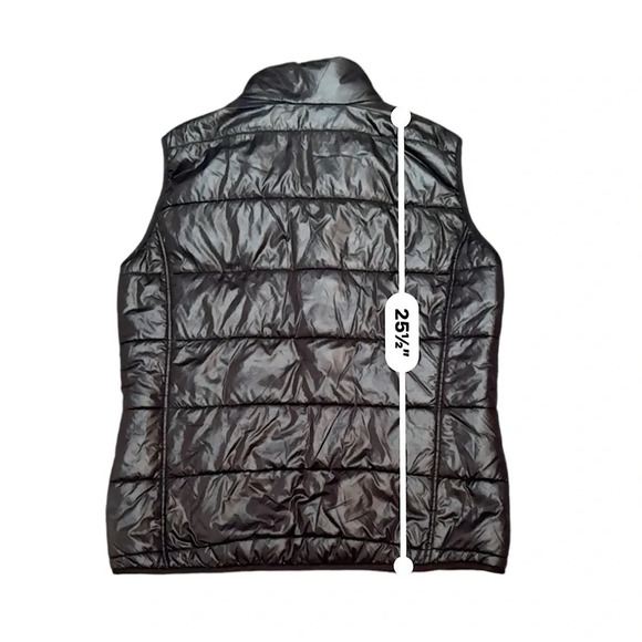 QUECHUA Men's L Black Vest Zip Pockets Hiking Outdoor Gorpcore Accent Lining - Picture 3 of 10